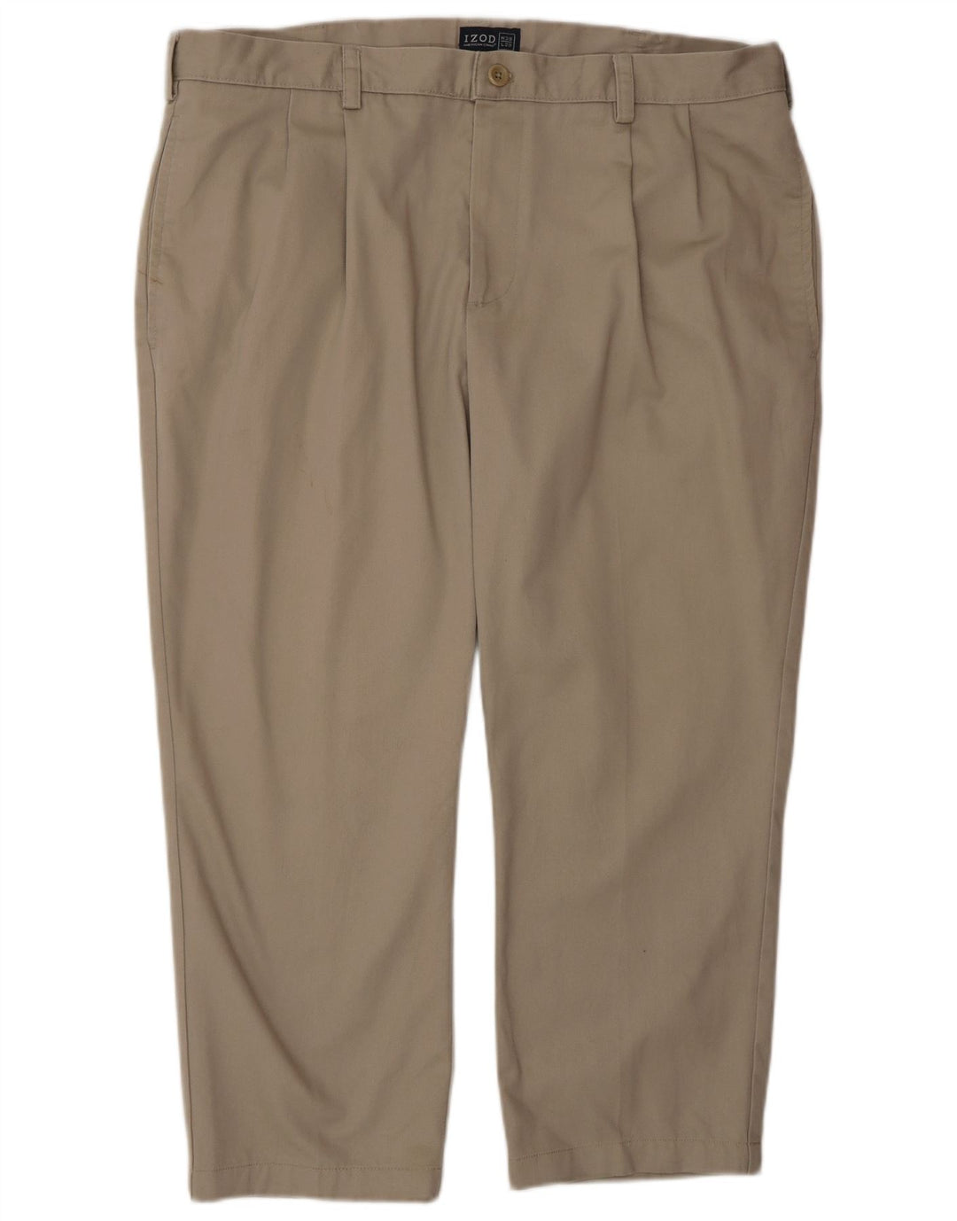 Izod Mens Pegged Chino Trousers W38 L25 Grey Cotton