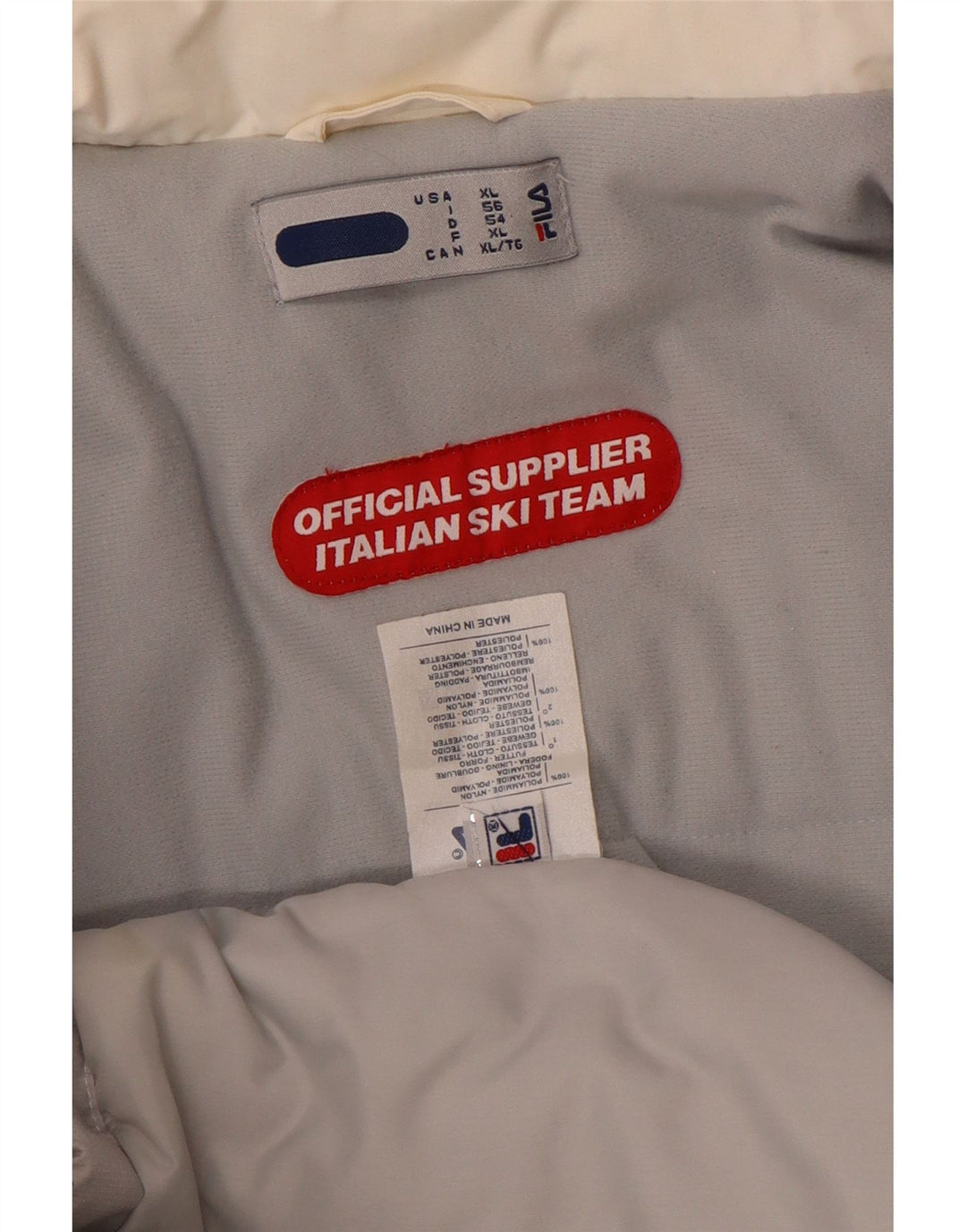 Fila Mens Ski Jacket UK 42 XL White Colourblock Nylon