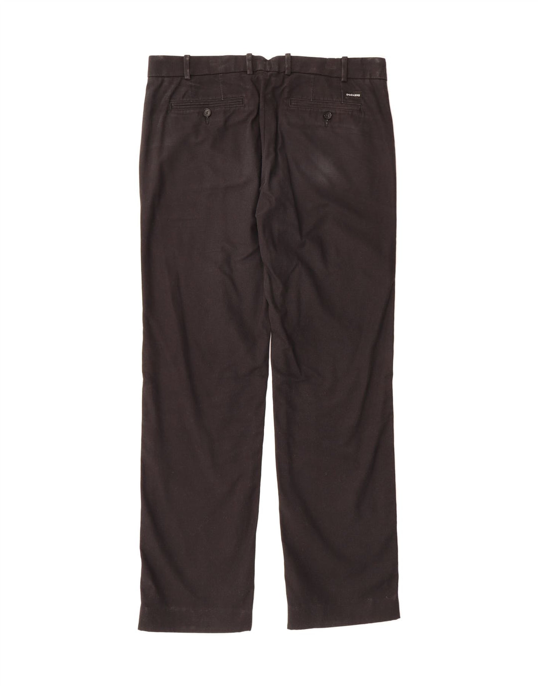 DOCKERS Mens Straight Suit Trousers W36 L34 Black Cotton Vintage Dockers and Second-Hand Dockers from Messina Hembry 