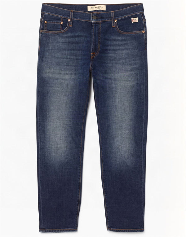 Roy Rogers Mens Slim Jeans W35 L30 Blue Cotton