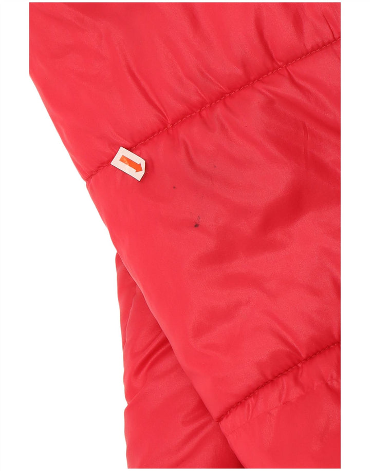 C&A Mens Graphic Padded Jacket IT 52/54 Large Red Nylon