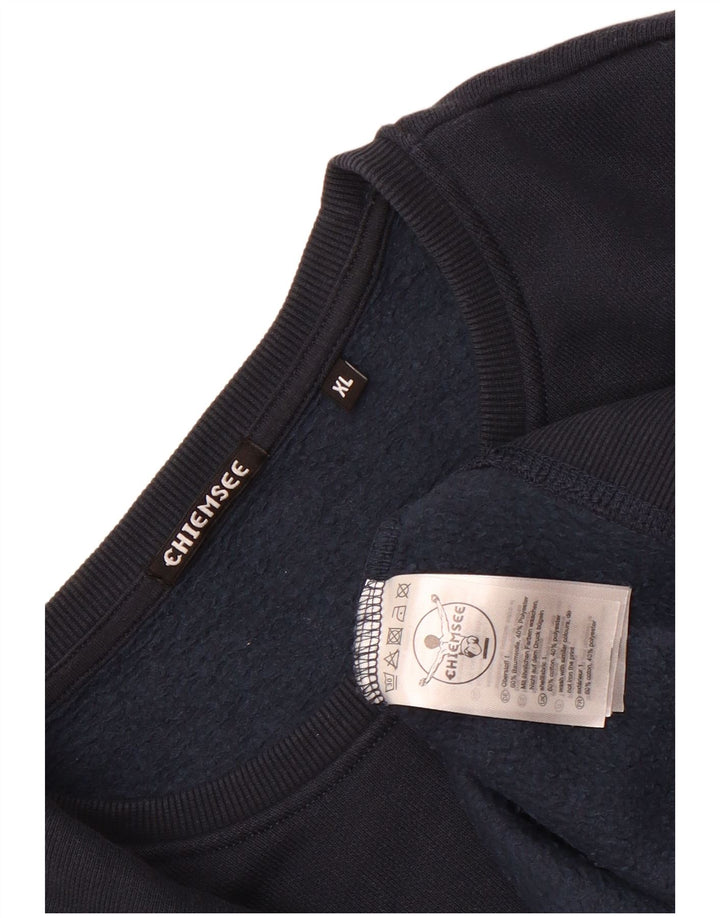 Chiemsee Mens Sweatshirt Jumper XL Navy Blue Cotton