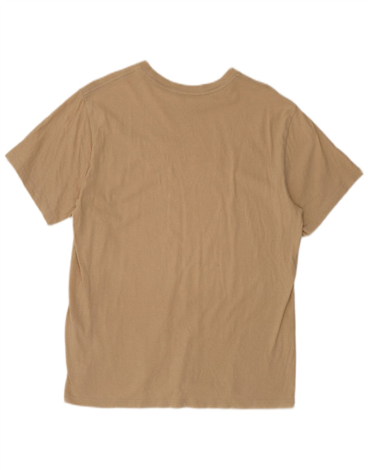 Levi's Mens Relaxed Fit Graphic T-Shirt Top Medium Beige Cotton