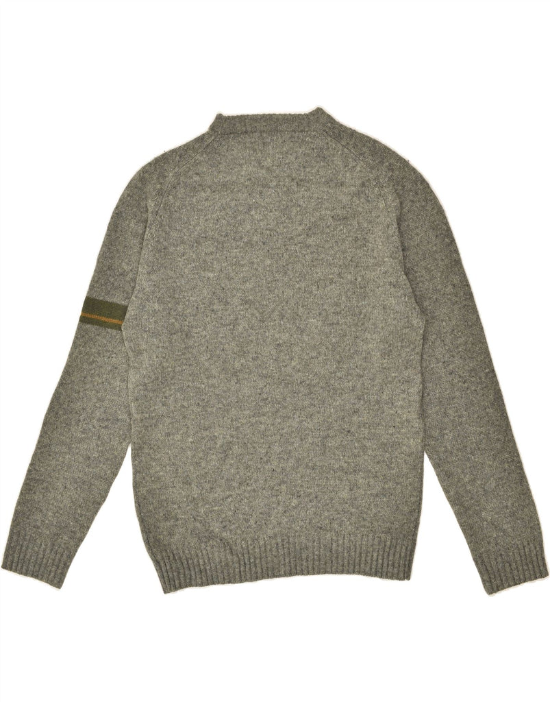 LEVI'S Mens Crew Neck Jumper Sweater Medium Grey Flecked Wool | Vintage Levi's | Thrift | Second-Hand Levi's | Used Clothing | Messina Hembry 