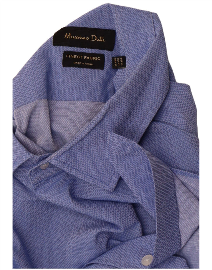 Massimo Dutti Mens Shirt XL Blue