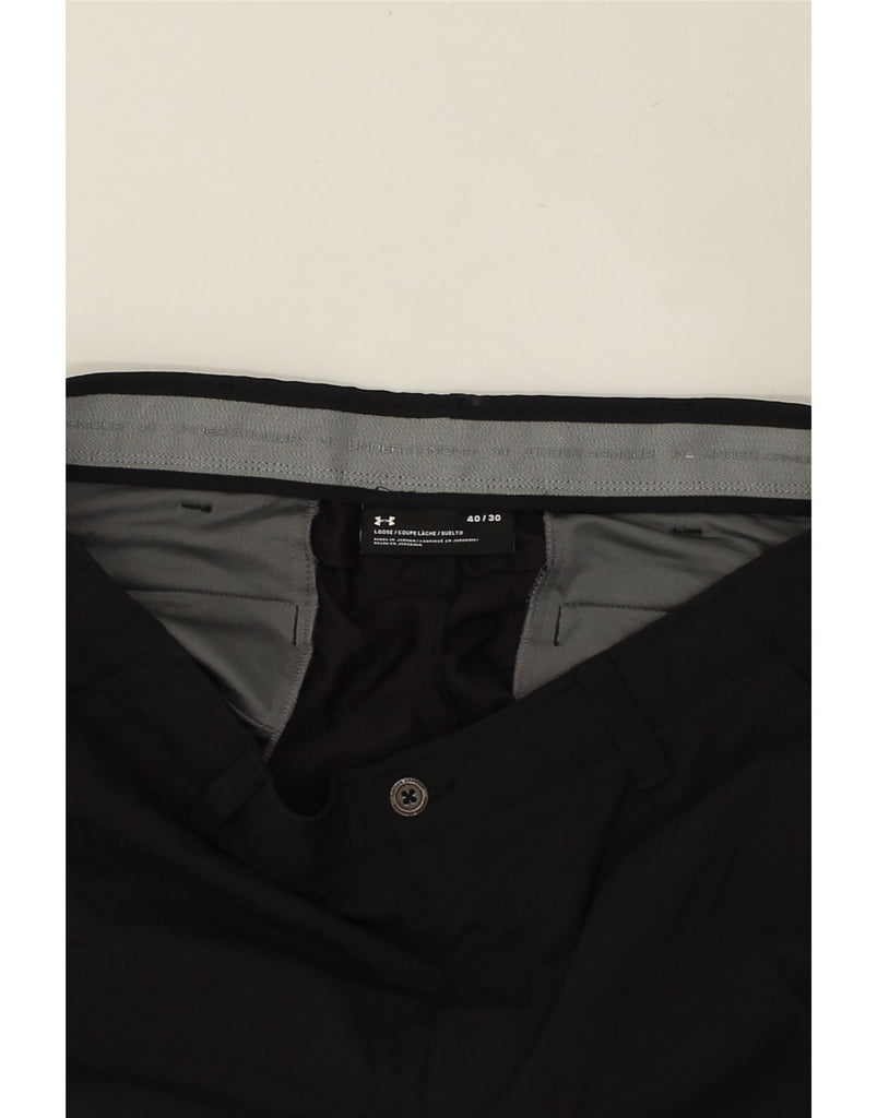 UNDER ARMOUR Mens Slim Chino Trousers W40 L30  Black | Vintage Under Armour | Thrift | Second-Hand Under Armour | Used Clothing | Messina Hembry 