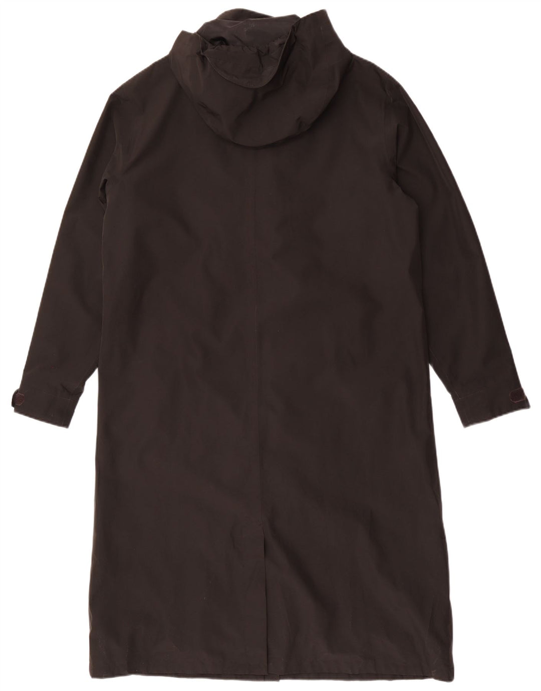 Rohan Womens Hooded Longline Raincoat UK 16 Large Black Polyester
