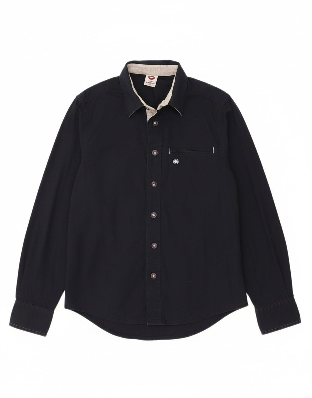 MURPHY & NYE Mens Custom Fit Shirt Small Navy Blue Cotton