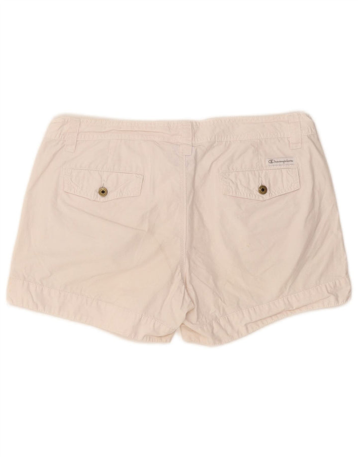 CHAMPION Womens Casual Shorts Medium W30 Off White Cotton