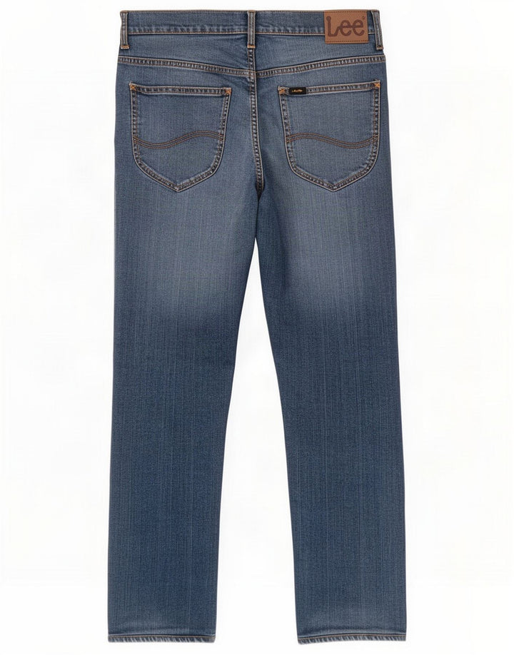 Lee Mens Macky Straight Jeans W34 L28 Blue