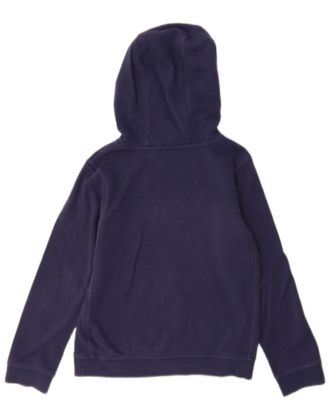 Nike Boys Hoodie Jumper 10-11 Years Medium Navy Blue Cotton