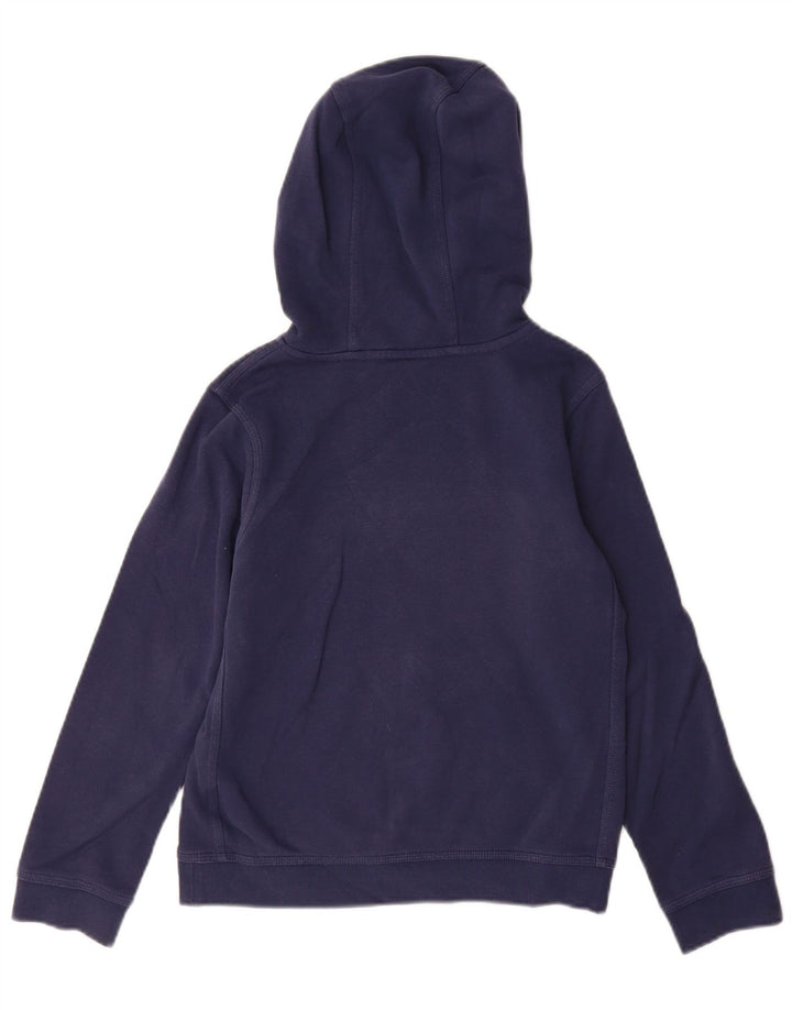 Nike Boys Hoodie Jumper 10-11 Years Medium Navy Blue Cotton