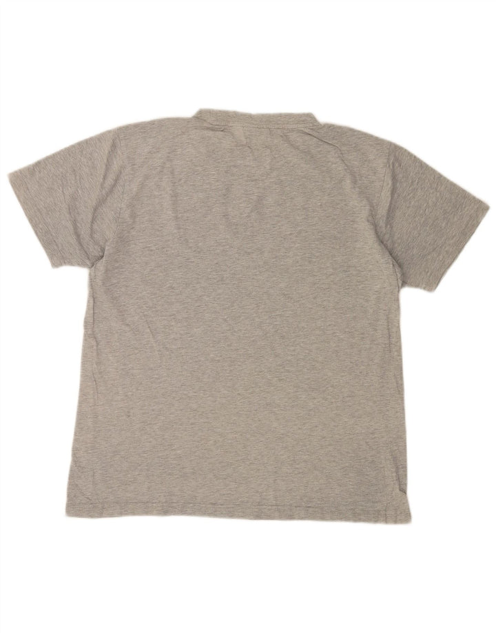 Umbro Mens T-Shirt Top Medium Grey Flecked Cotton