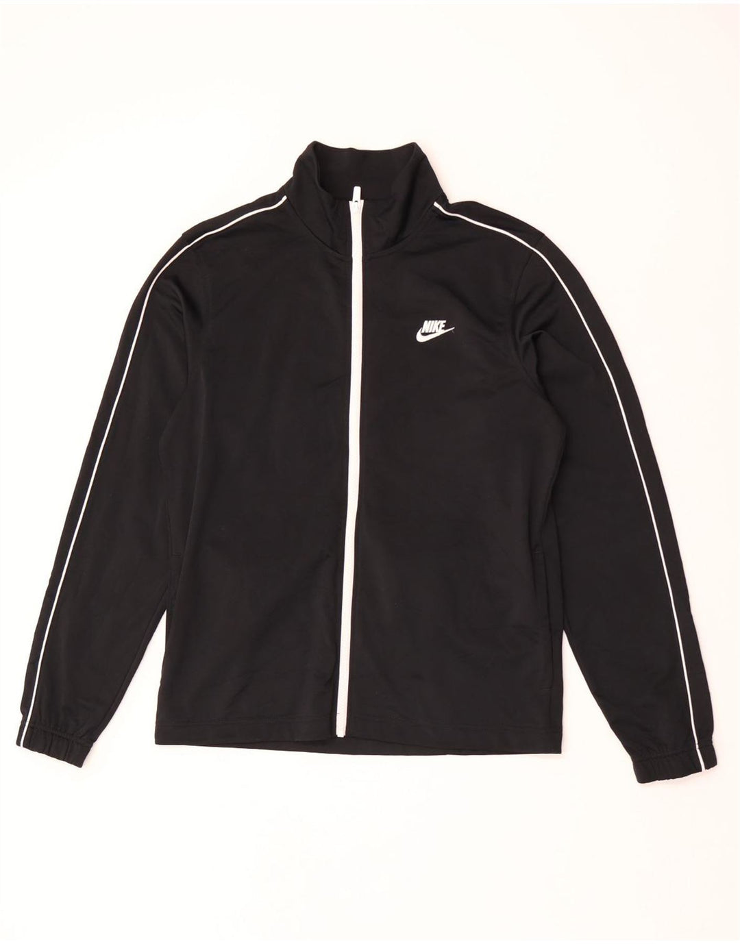 Nike Mens Tracksuit Top Jacket Medium Black Polyester
