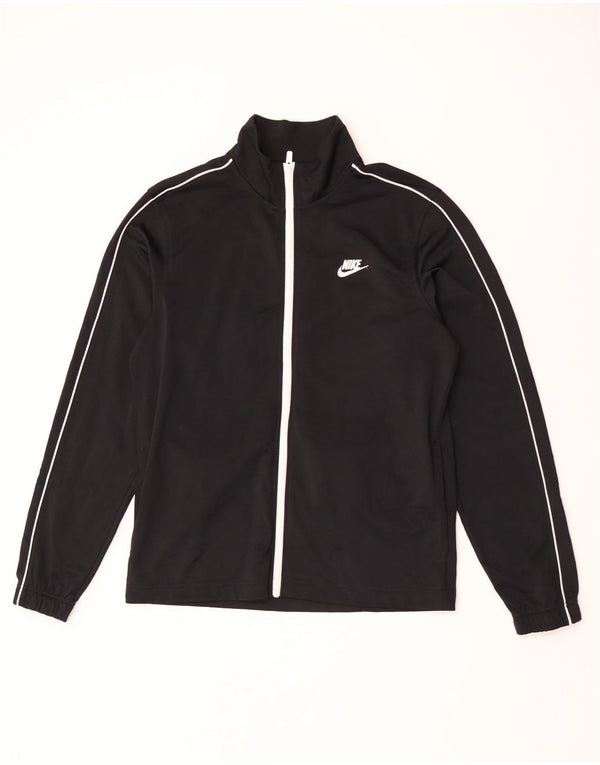 Nike Mens Tracksuit Top Jacket Medium Black Polyester
