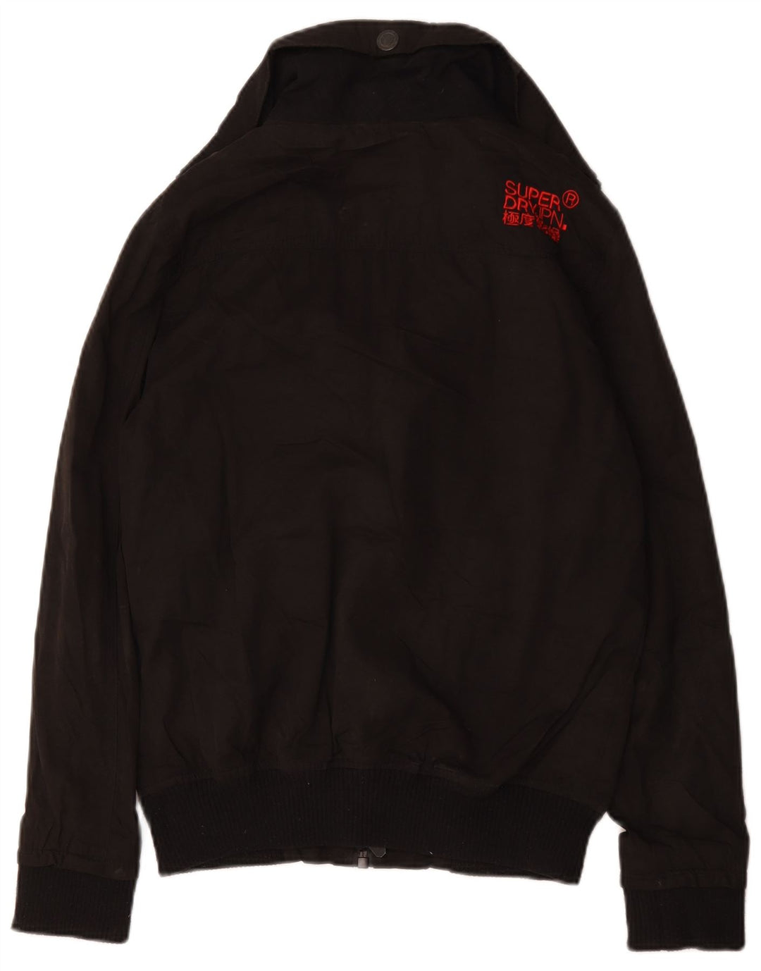 Superdry Mens Bomber Jacket UK 36 Small Black Polyester