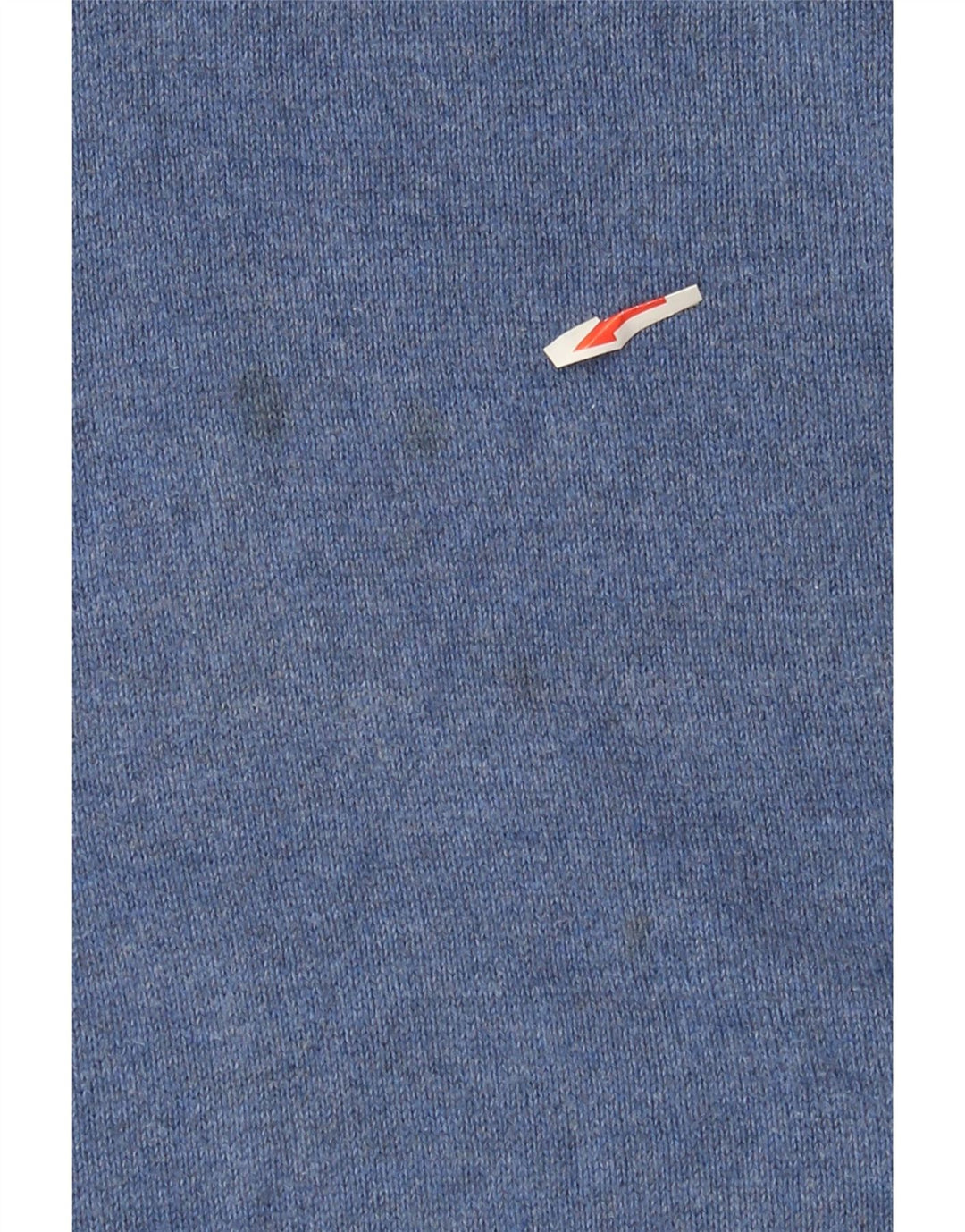 Marks & Spencer Mens V-Neck Jumper Sweater Medium Blue Cotton