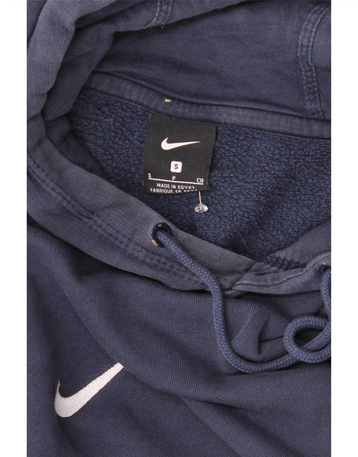 Nike Mens Hoodie Jumper Small Navy Blue Cotton