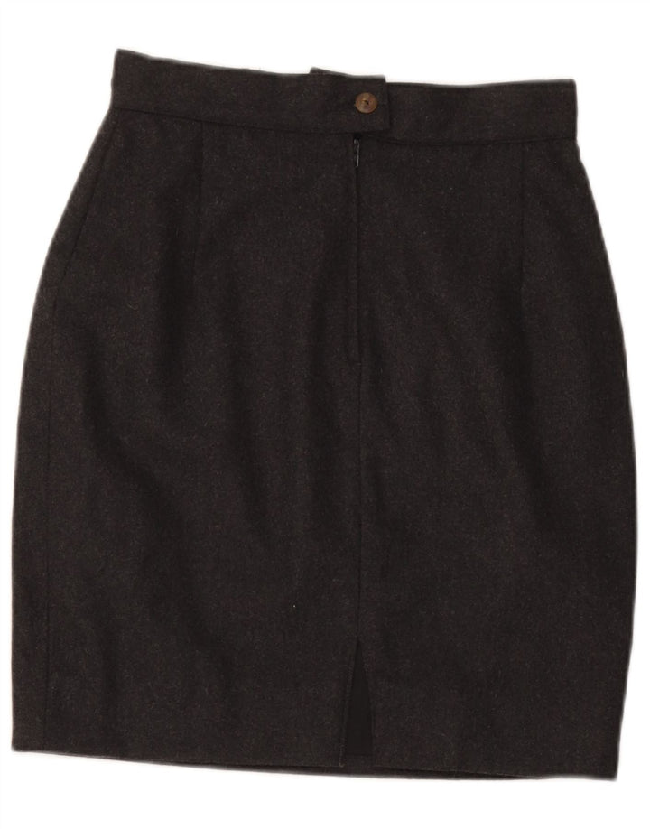 Benetton Womens Pencil Skirt W26 Small Grey