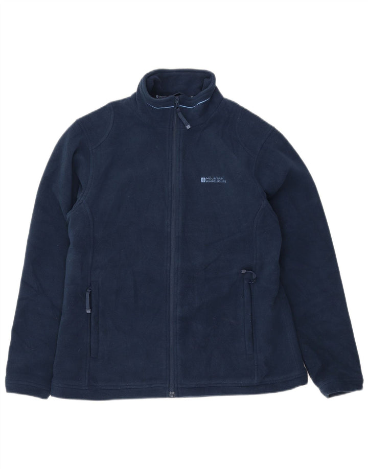 Mountain Warehouse Womens Fleece Jacket UK 14 Large Navy Blue Polyester