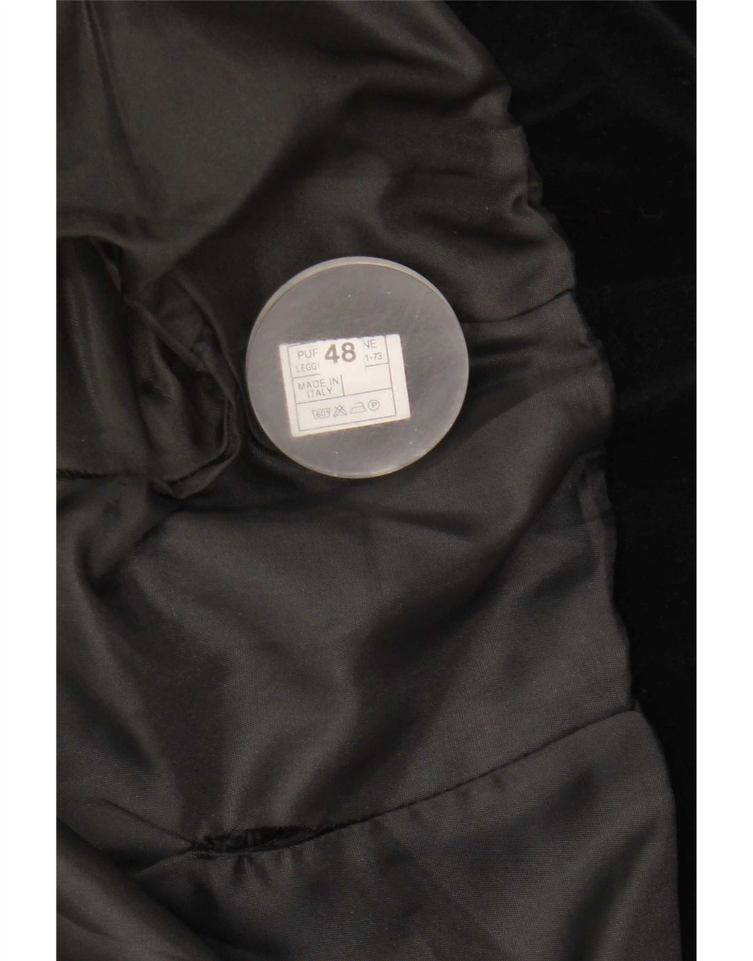 Vintage Womens Bolero Jacket IT 48 XL Black Cotton