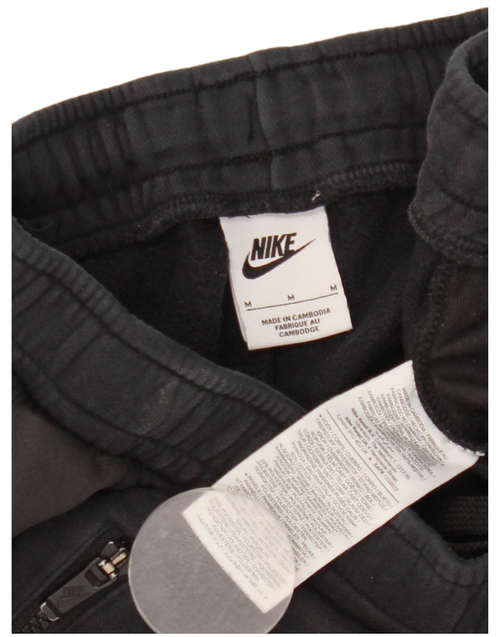 Nike Mens Graphic Tracksuit Trousers Joggers Medium Black Cotton