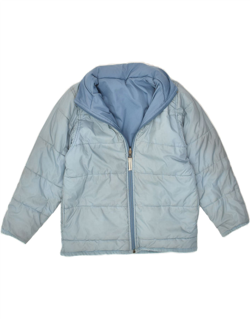 NIKE Boys Hooded Padded Reversible Jacket 6-7 Years Large Blue Cotton | Vintage Nike | Thrift | Second-Hand Nike | Used Clothing | Messina Hembry 