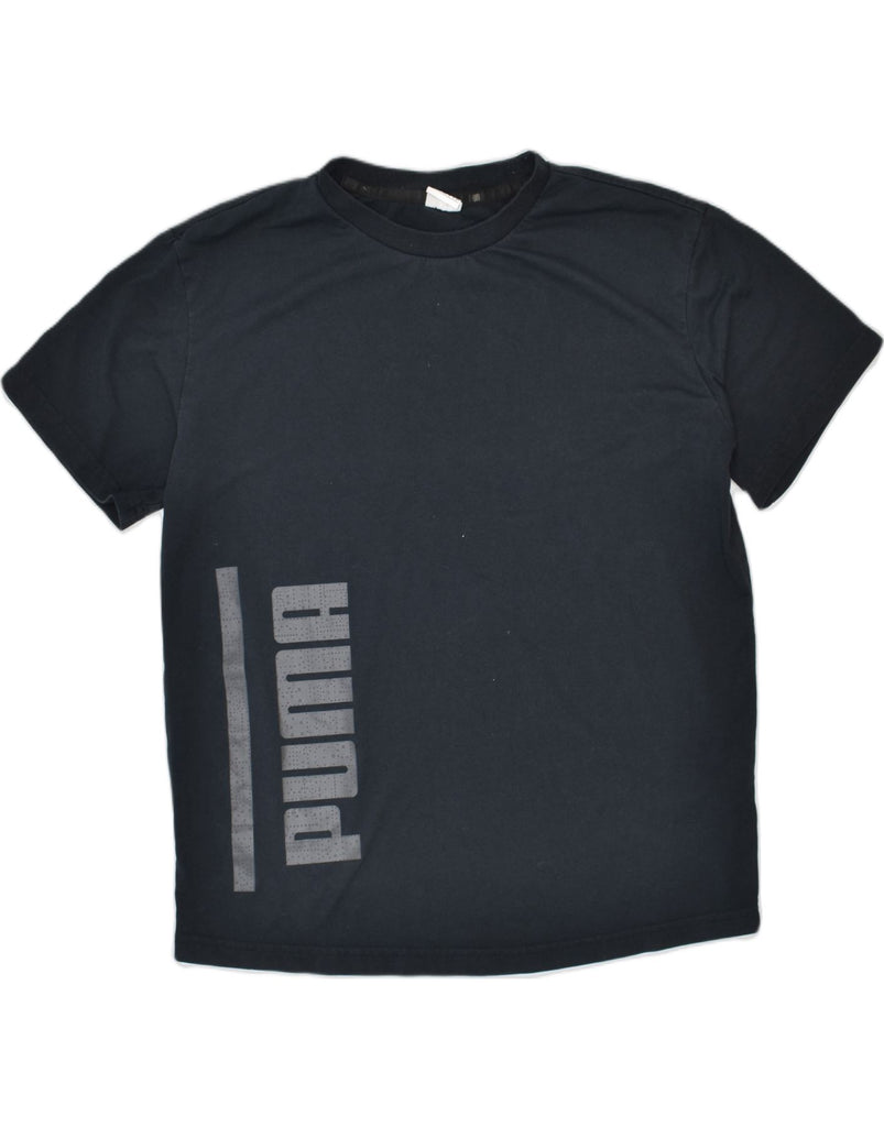 PUMA Boys Graphic T-Shirt Top 11-12 Years Black Cotton | Vintage | Thrift | Second-Hand | Used Clothing | Messina Hembry 