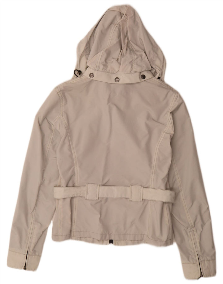 Refrigiwear Womens Hooded Rain Jacket UK 10 Small Grey Polyamide