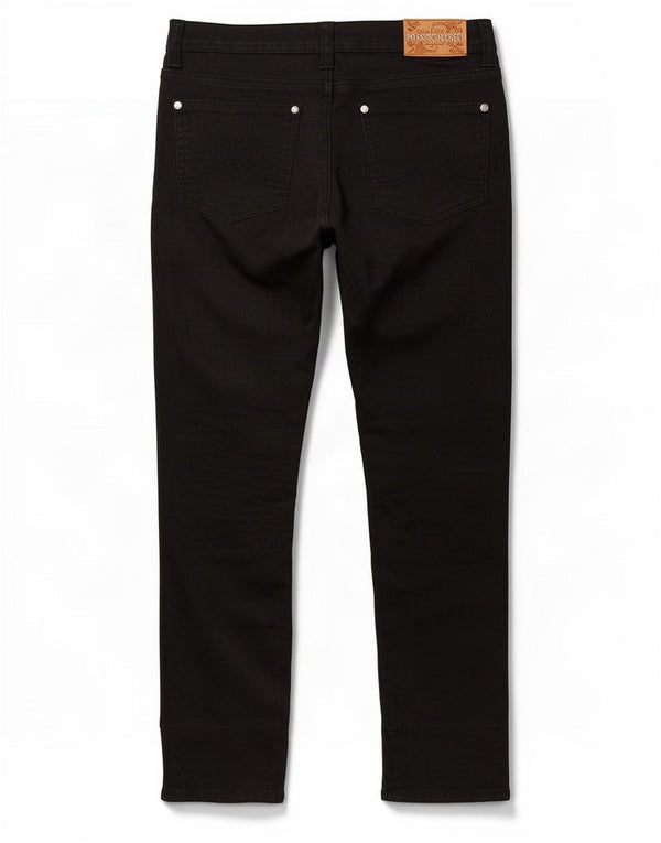 Moschino Womens Low Waist Skinny Jeans W30 L28 Black Cotton