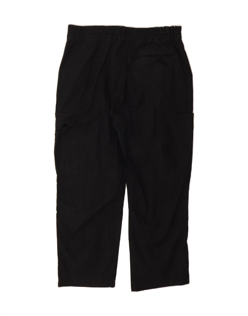 ZARA Womens Crop Cargo Trousers EU 44 XL W34 L24 Black Cotton Vintage Zara and Second-Hand Zara from Messina Hembry 