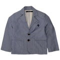 Ferrari Boys 2 Button Blazer Jacket 3-4 Years Blue Pinstripe