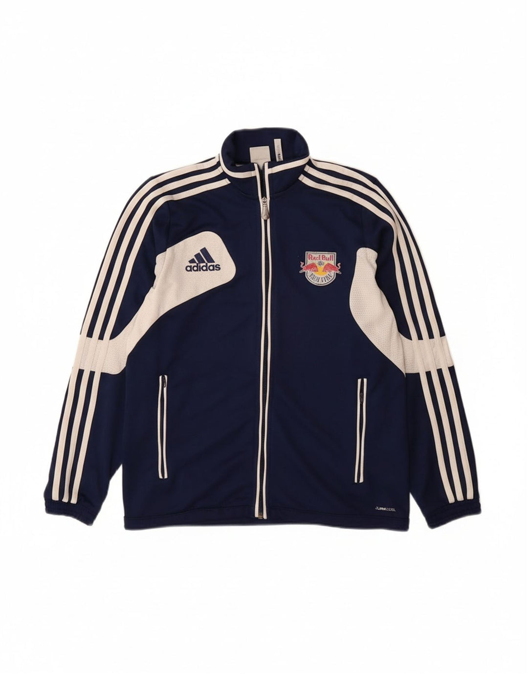 ADIDAS Boys Red Bull Tracksuit Top Jacket 13-14 Years Navy Blue