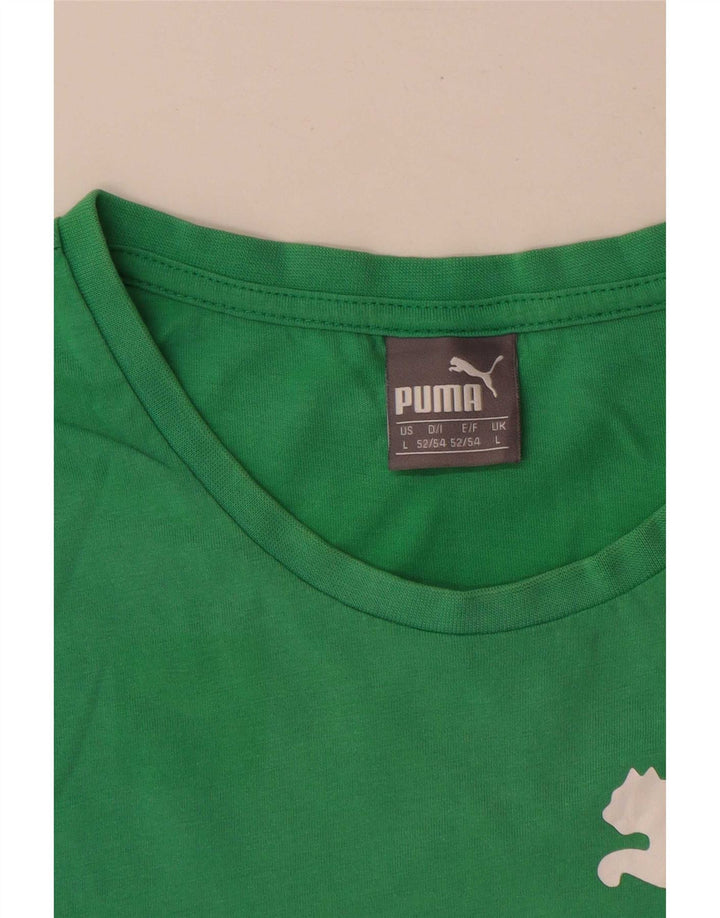 Puma Mens Graphic Vest Top Large Green