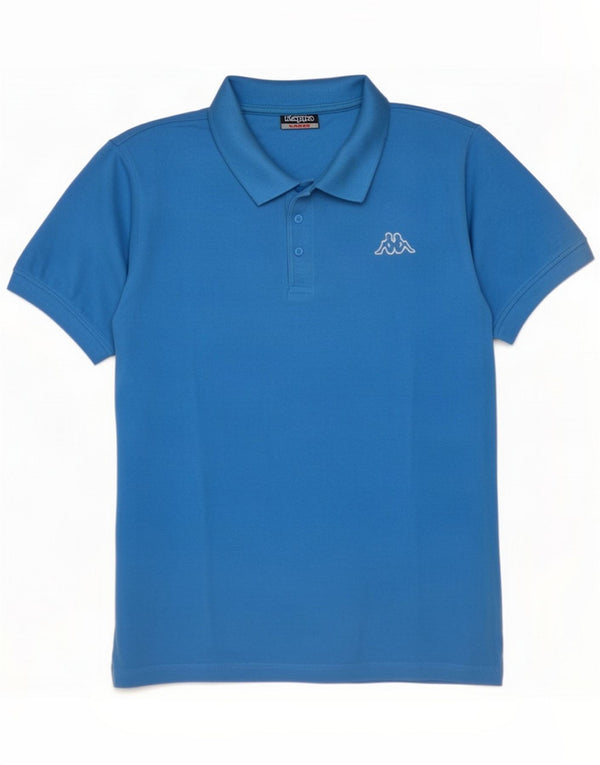 Kappa Mens Polo Shirt Large Blue Cotton