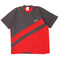 Adidas Mens T-Shirt Top Large Grey Colourblock Cotton