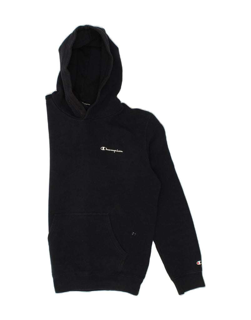 CHAMPION Mens Hoodie Jumper Medium Black Vintage Champion and Second-Hand Champion from Messina Hembry 