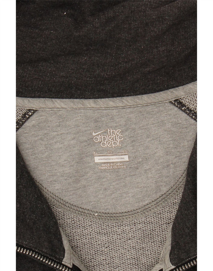 NIKE Womens Tracksuit Top Jacket UK 18 XL Grey Vintage Nike and Second-Hand Nike from Messina Hembry 