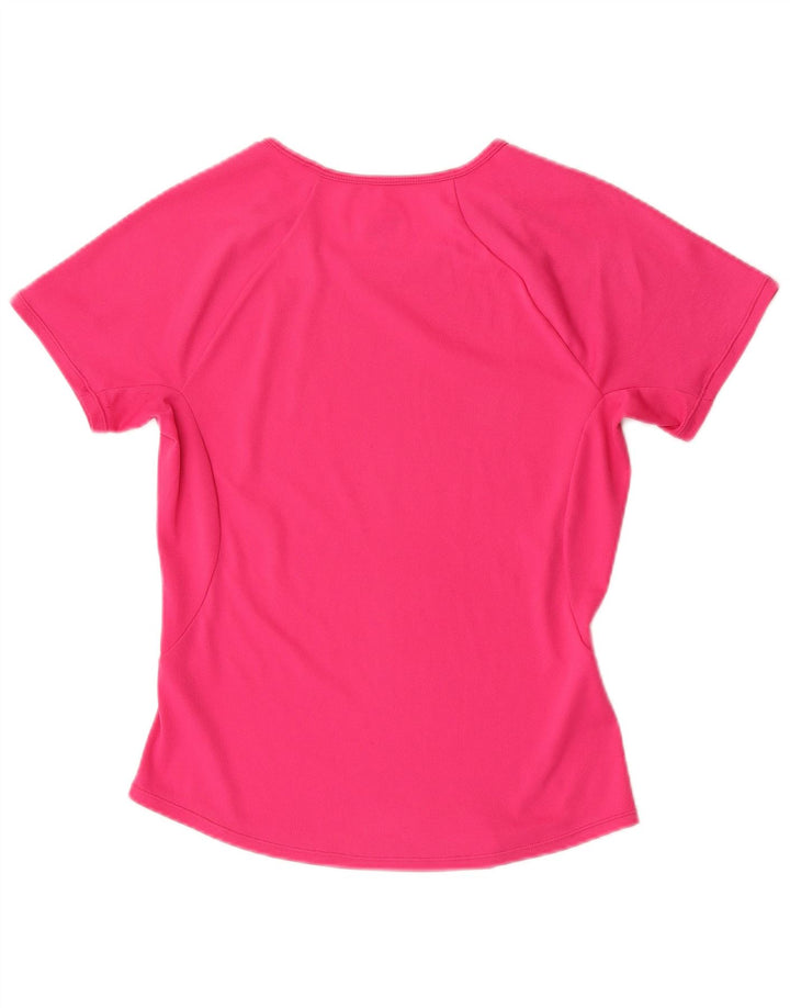 Nike Womens Dri Fit T-Shirt Top UK 10 Small Pink