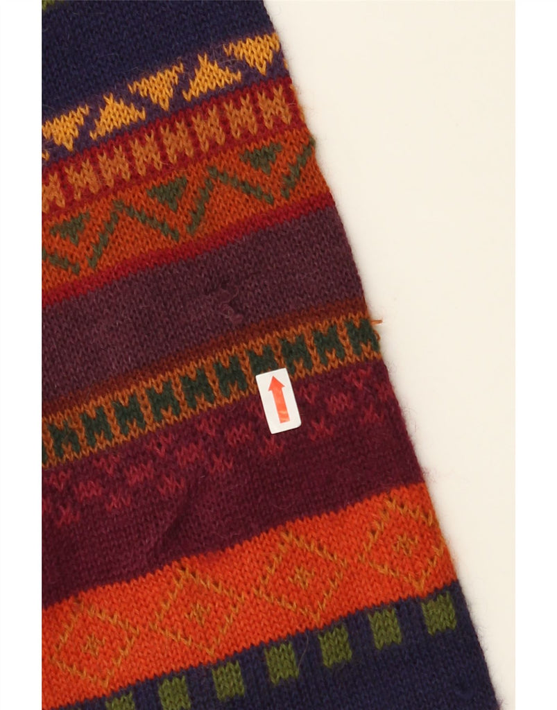AMAUTA Womens Cardigan Sweater UK 18 XL Multicoloured Fair Isle Vintage Amauta and Second-Hand Amauta from Messina Hembry 