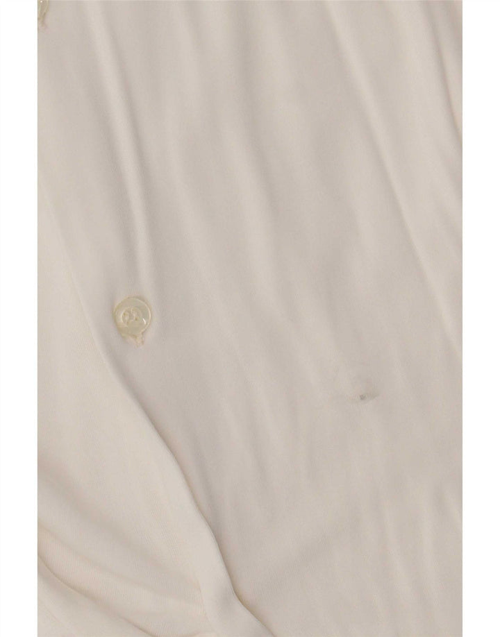 Giorgio Armani Mens Shirt Small White Viscose