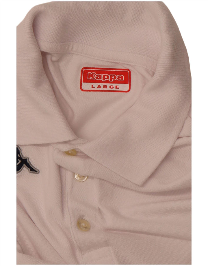 KAPPA Mens Polo Shirt Large White