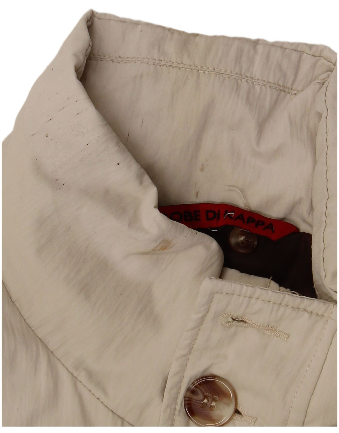 Kappa Mens Padded Jacket UK 42 XL Beige Polyester