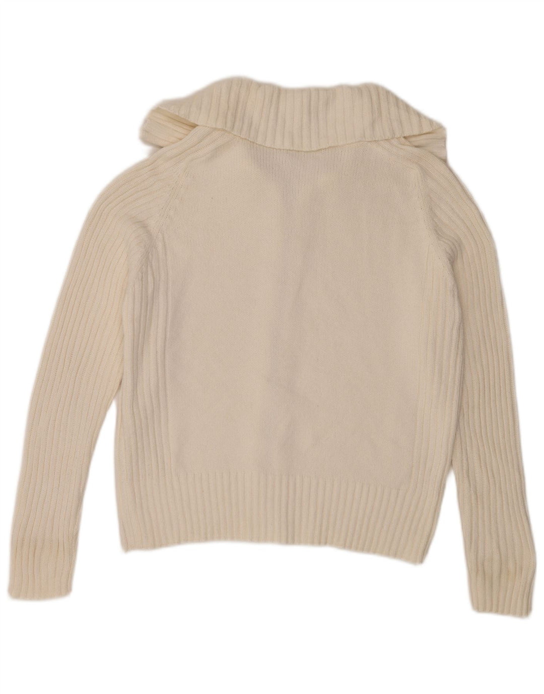 Marks & Spencer Womens Stretch Cardigan Sweater UK 16 Large White