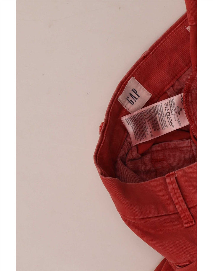 Gap Mens Chino Shorts W30 Medium Red Cotton
