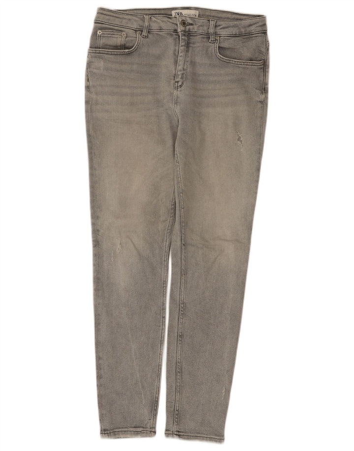 Zara Womens Skinny Jeans EU 42 Large W32 L28 Grey