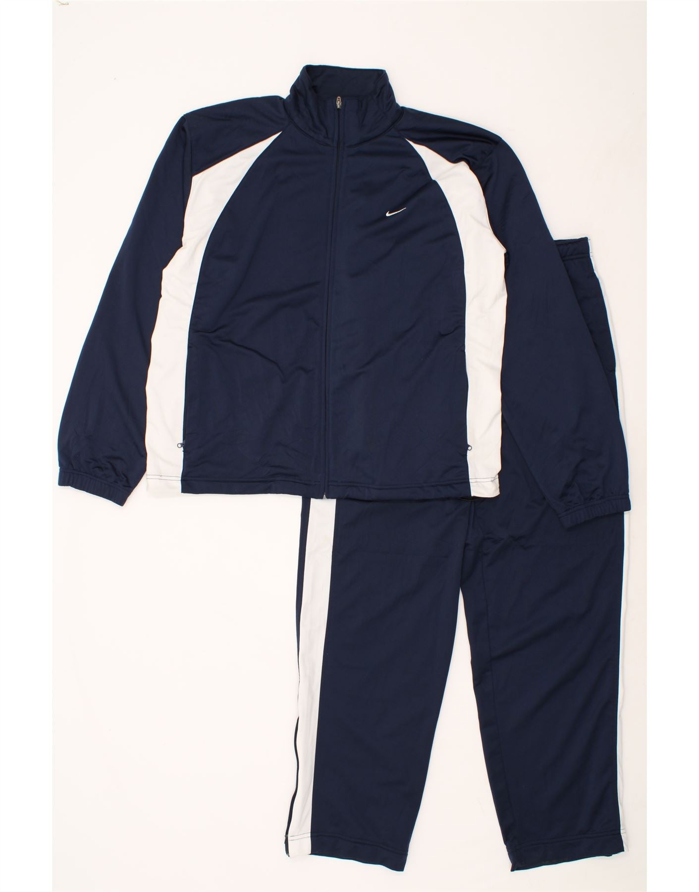 NIKE Mens Graphic Full Tracksuit XL Navy Blue Colourblock