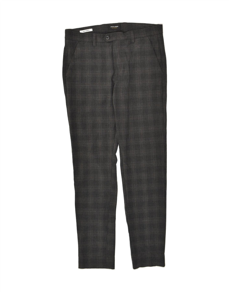 JACK & JONES Mens Marco Slim Suit Trousers W32 L32 Grey Houndstooth | Vintage Jack & Jones | Thrift | Second-Hand Jack & Jones | Used Clothing | Messina Hembry 