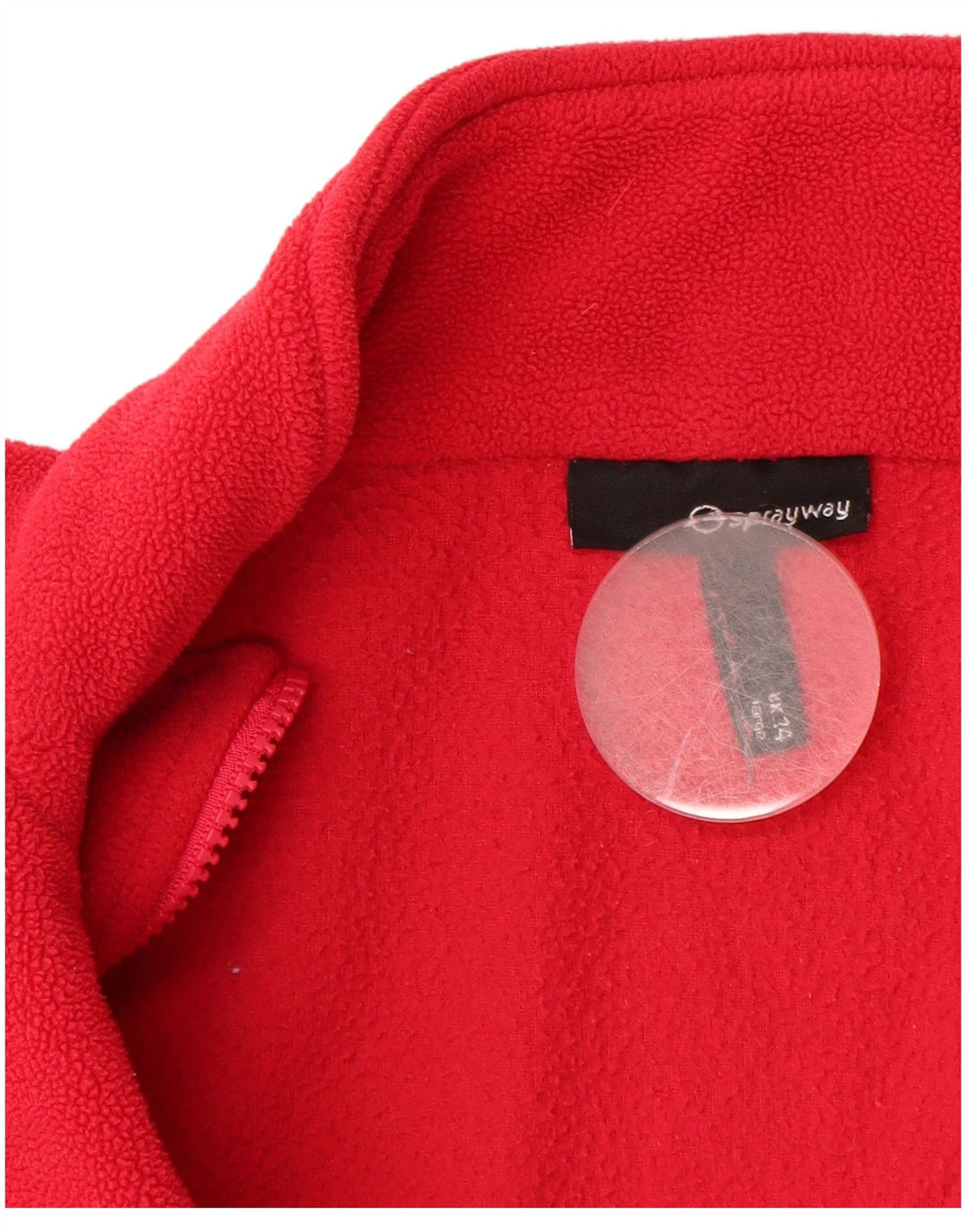 SPRAYWAY Womens Fleece Jacket UK 14 Large Red Polyester