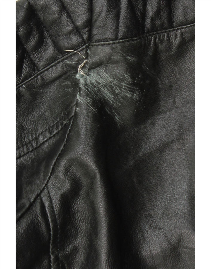 Conbipel Mens Leather Biker Jacket IT 54 XL Black Leather